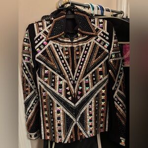 Western horse show jacket shirt showmanship pleasure s/xs